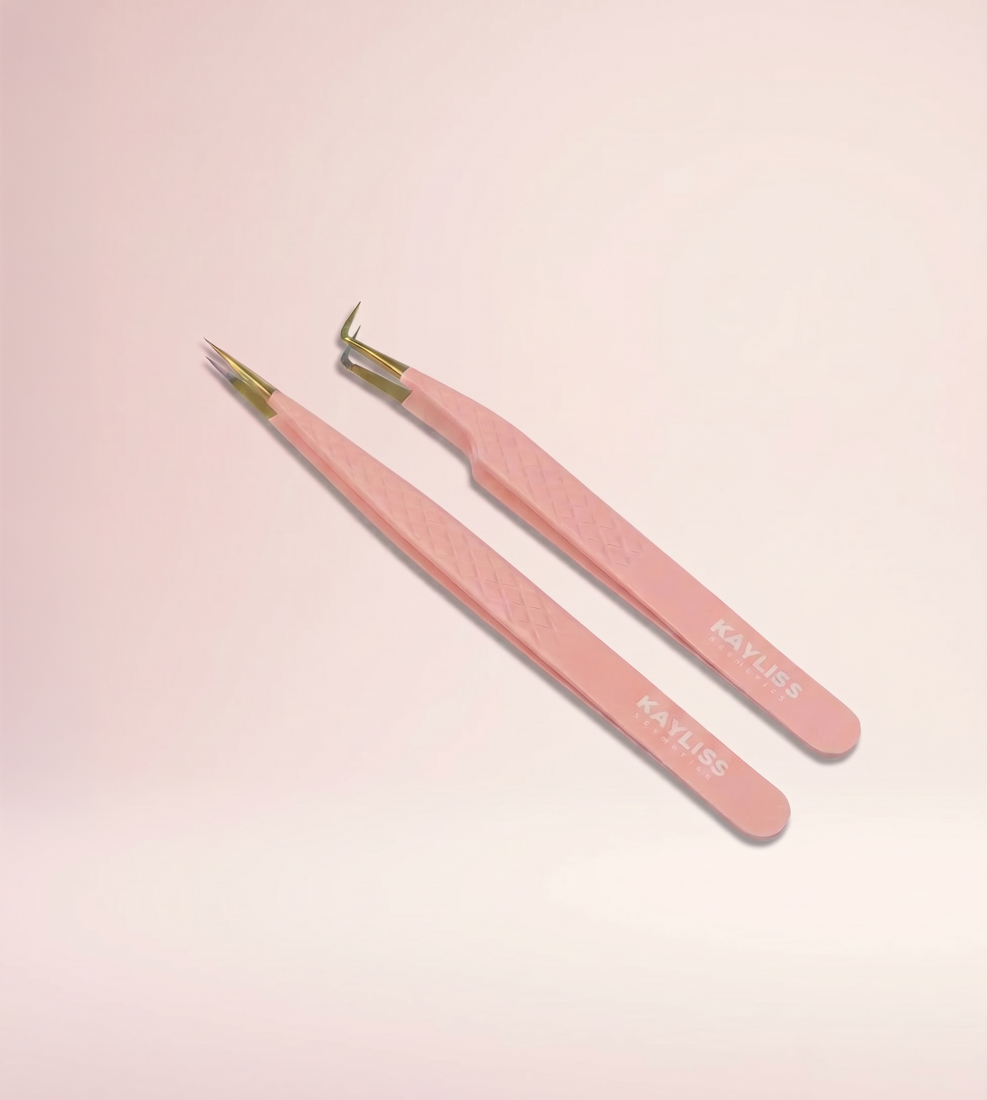 Duo de pinces à extensions de cils vue 3 - Kayliss Cosmetics
